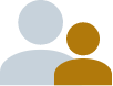 child and parent avatars, parent is faded in background